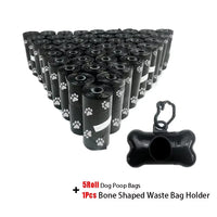 Pet Poop Bag Solid Color Printed Pet Garbage Bag Clean Poop Bag Dog Walking Portable Poop Bag for Dogs Litter and Housewife Bags