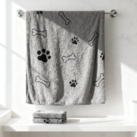 Dog Towel Drying Dog Cat Pet Towel, Puppy Microfiber Quick-Drying Dog Claw Bath Towel, Pet Bath Products Absorbent Medium Dog