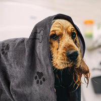 Dog Towel Drying Dog Cat Pet Towel, Puppy Microfiber Quick-Drying Dog Claw Bath Towel, Pet Bath Products Absorbent Medium Dog